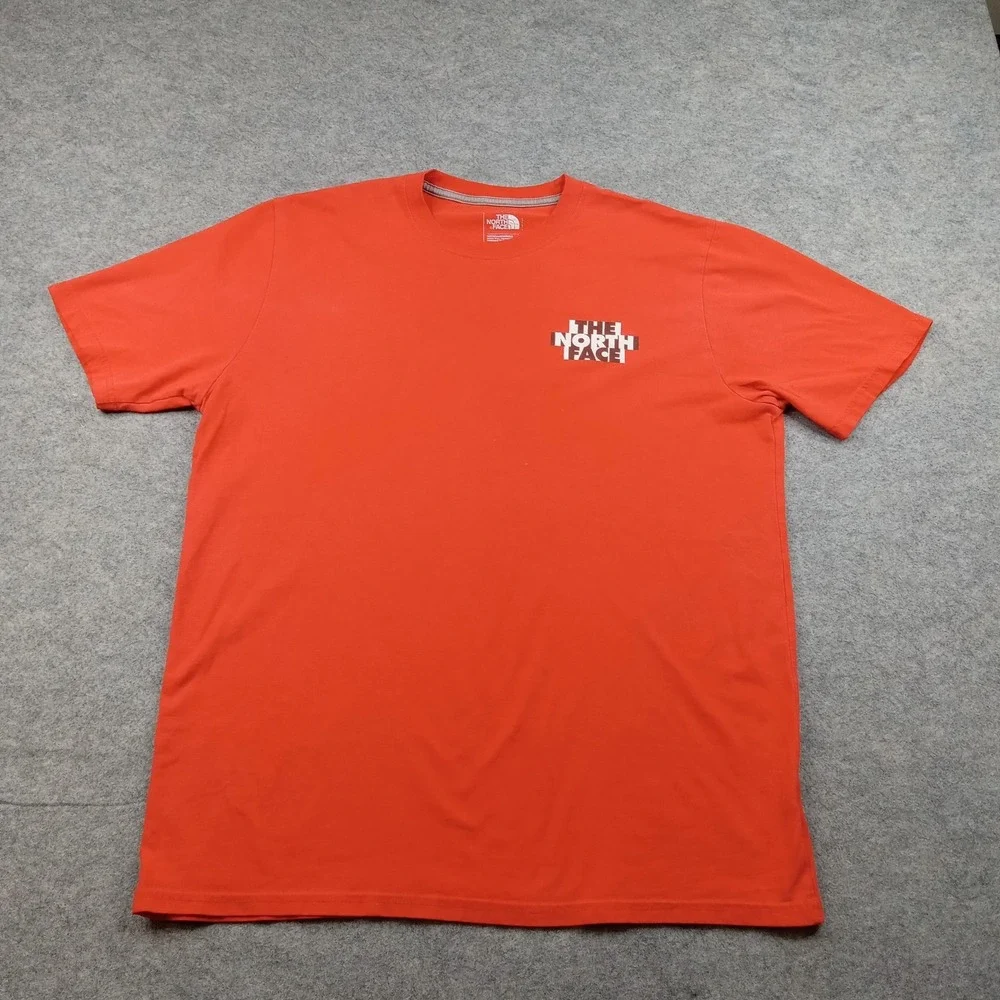 North Face Shirt Mens Large Orange Our Land Our Future‎ Graphic Tee Outdoor